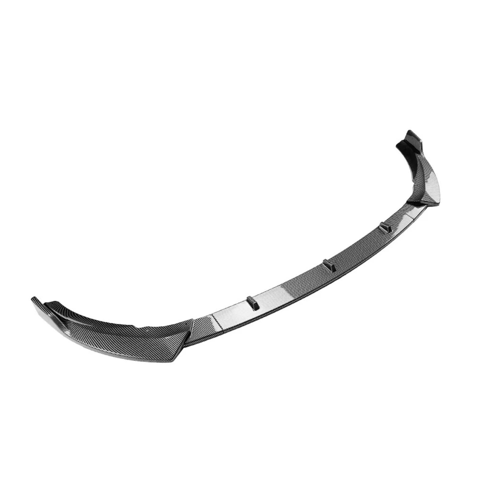 Auto Frontspoiler Lippe Für Benz C180 C200 C300 2019 2020 2021 Für AMG Für LCI Tuning W205 C205 S205 C43 Auto Frontspoiler Stoßstange Lip Spoiler Splitter Vorne Spoilerlippe(Carbon Look) von JMOLXURI