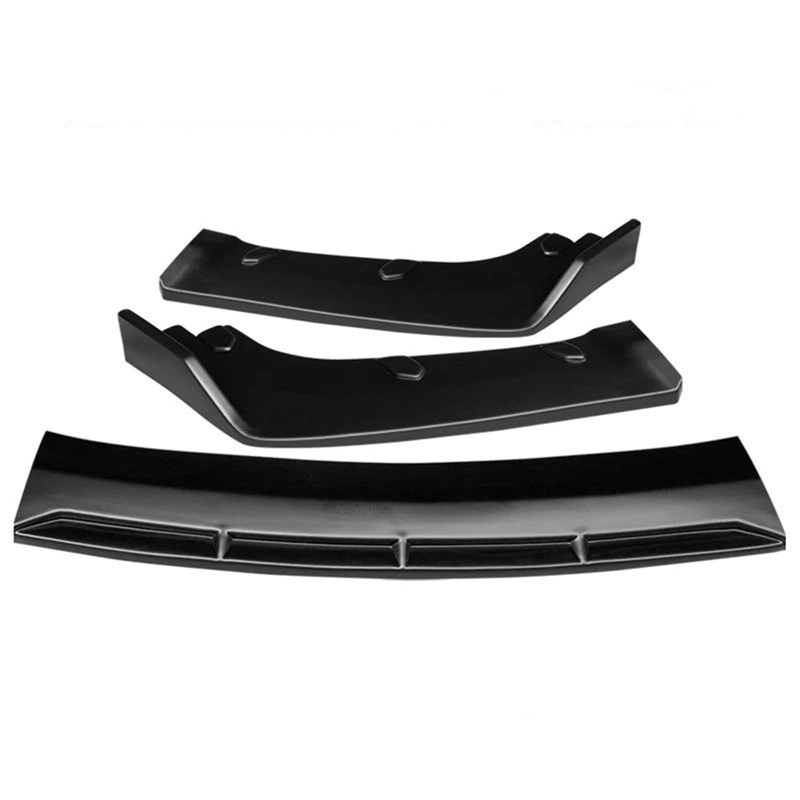 Auto Frontspoiler Lippe Für Benz E-Klasse W213 2016-2023 Auto Frontstoßstange Lip Body Kit Kinnspoiler Diffusor Schutz Carbon Look Zubehör ABS Vorne Spoilerlippe(Matte Black) von JMOLXURI