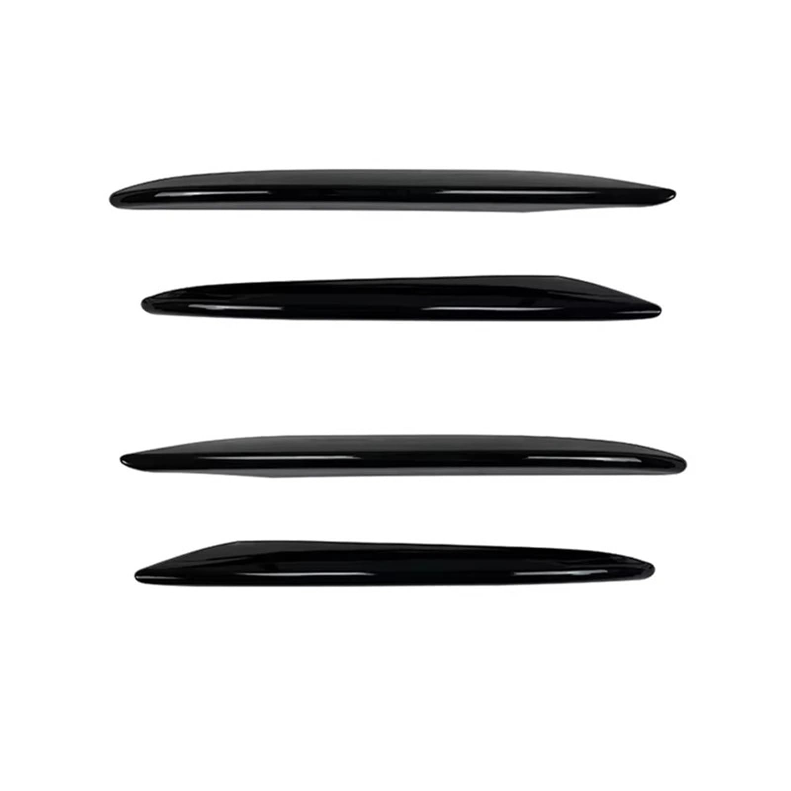 Auto Frontspoiler Lippe Für Benz E-Klasse W213 E200 E260 E300 2016-2020 Für AMG Für LINE 4-Türer Auto Frontstoßstange Lip Spoiler Splitter Canards Vents Vorne Spoilerlippe(B Glossy Black) von JMOLXURI