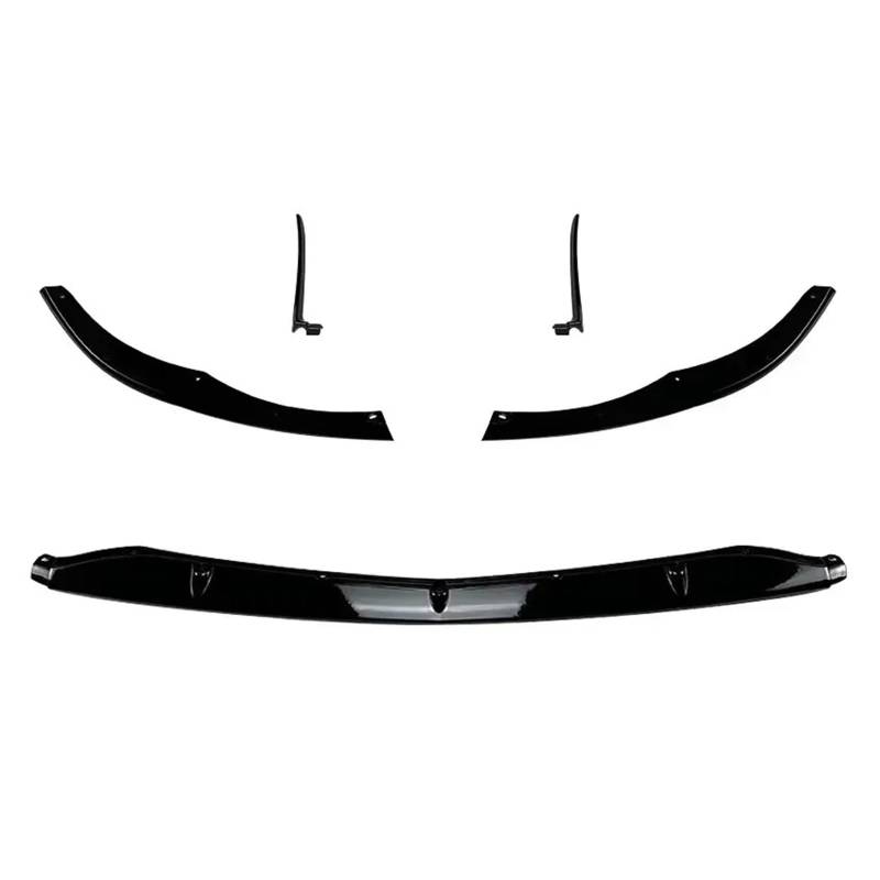 Auto Frontspoiler Lippe Für Benz Für C-Klasse Für W205 C205 C63 Für AMG 2015-2022 Frontstoßstange Lip Diffusor Spoiler Body Kit Modifikation ABS Schwarz Vorne Spoilerlippe(Gloss Black) von JMOLXURI