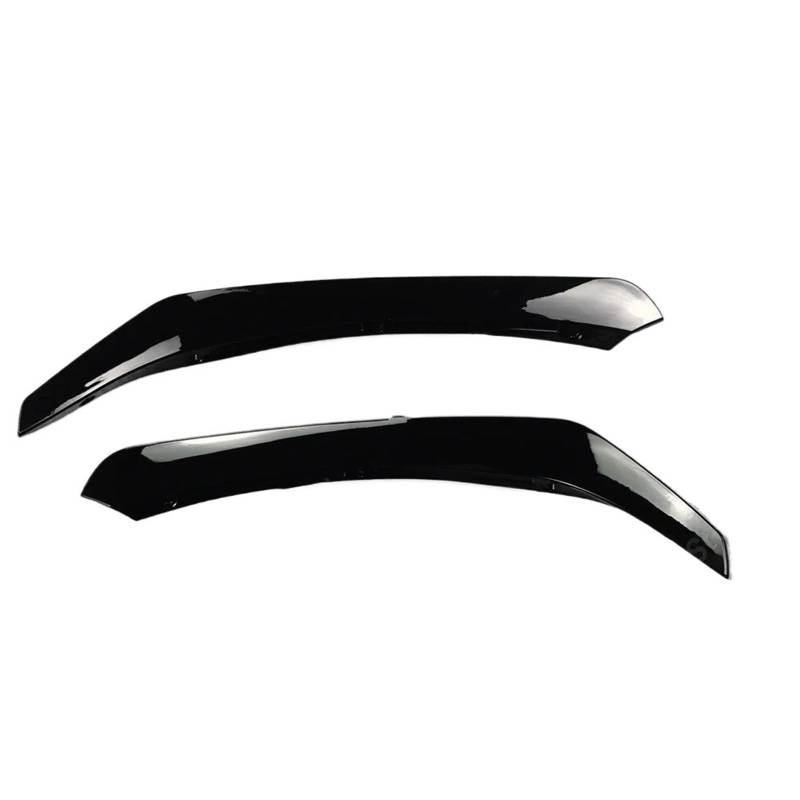 Auto Frontspoiler Lippe Für Benz Für CLA C117 X117 Für CLA200 220 250 Für CLA45 Für AMG 2015-2018 Schwarz Front Stoßstange Lip Spoiler Splitter Canards Vents 4Pcs Vorne Spoilerlippe(Front Gloss Black) von JMOLXURI