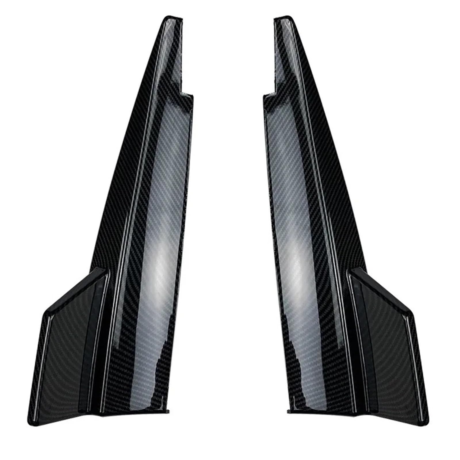 Auto Frontspoiler Lippe Für Benz Für CLA Für CLA180 Für GLA200 Für CLA45 Für AMG 2013-2019 C117 Autozubehör Heckstoßstangenlippensplitter Spoiler Eckschutz Vorne Spoilerlippe(Carbon Look) von JMOLXURI