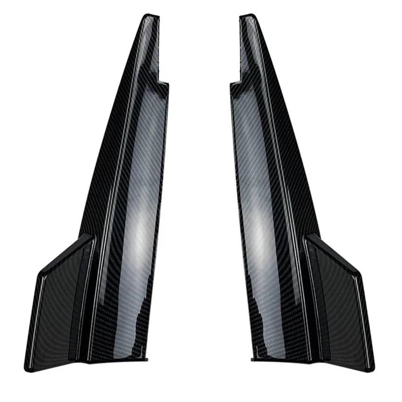 Auto Frontspoiler Lippe Für Benz Für CLA Für CLA180 Für GLA200 Für CLA45 Für AMG 2013-2019 C117 Autozubehör Heckstoßstangenlippensplitter Spoiler Eckschutz Vorne Spoilerlippe(Carbon Look) von JMOLXURI