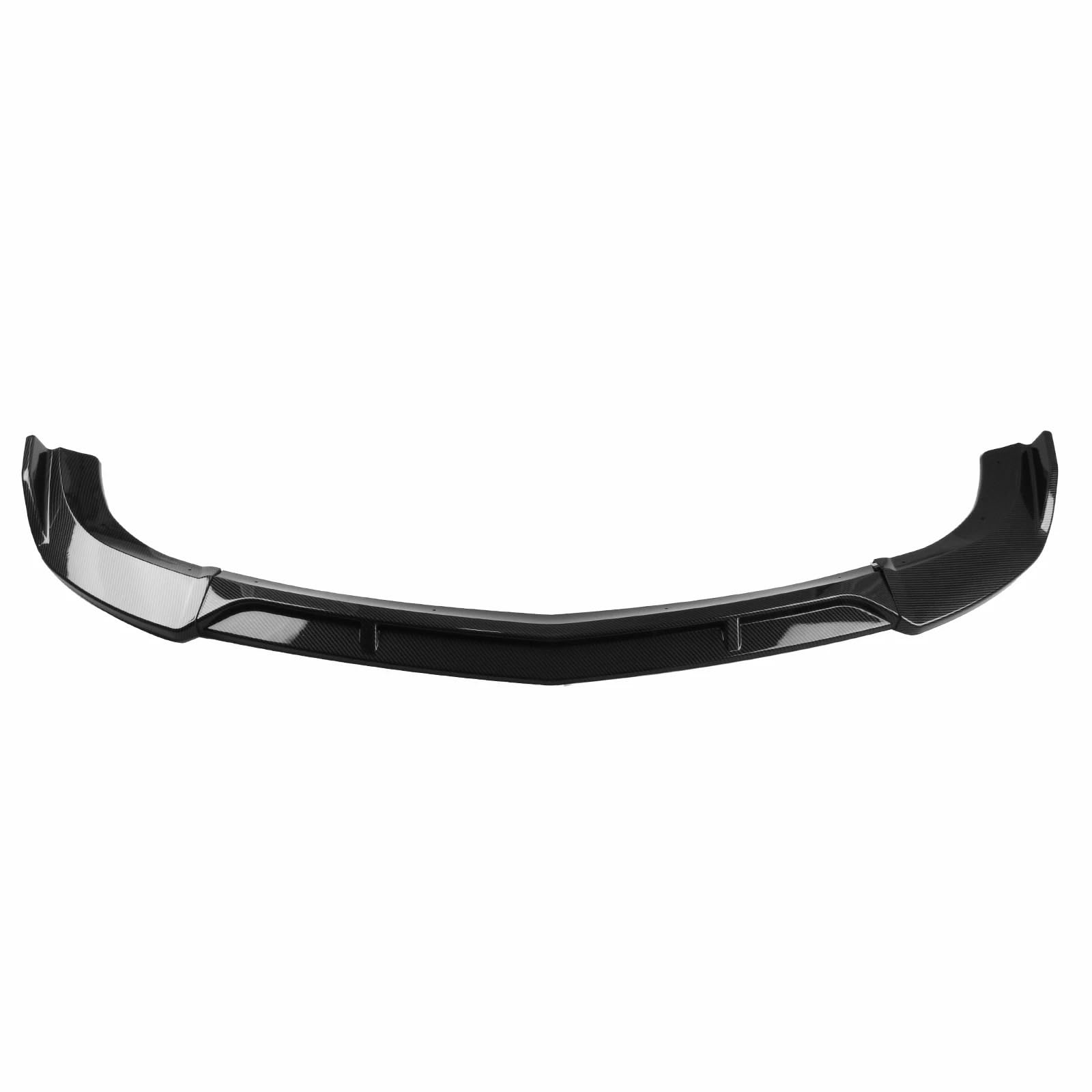 Auto Frontspoiler Lippe Für Benz W204 C180 C200 C250 C300 C350 2008-2014 Frontschürze Spoiler Splitter Lip Unteren Schutz Platte Vorne Spoilerlippe(Carbon Fiber Look) von JMOLXURI