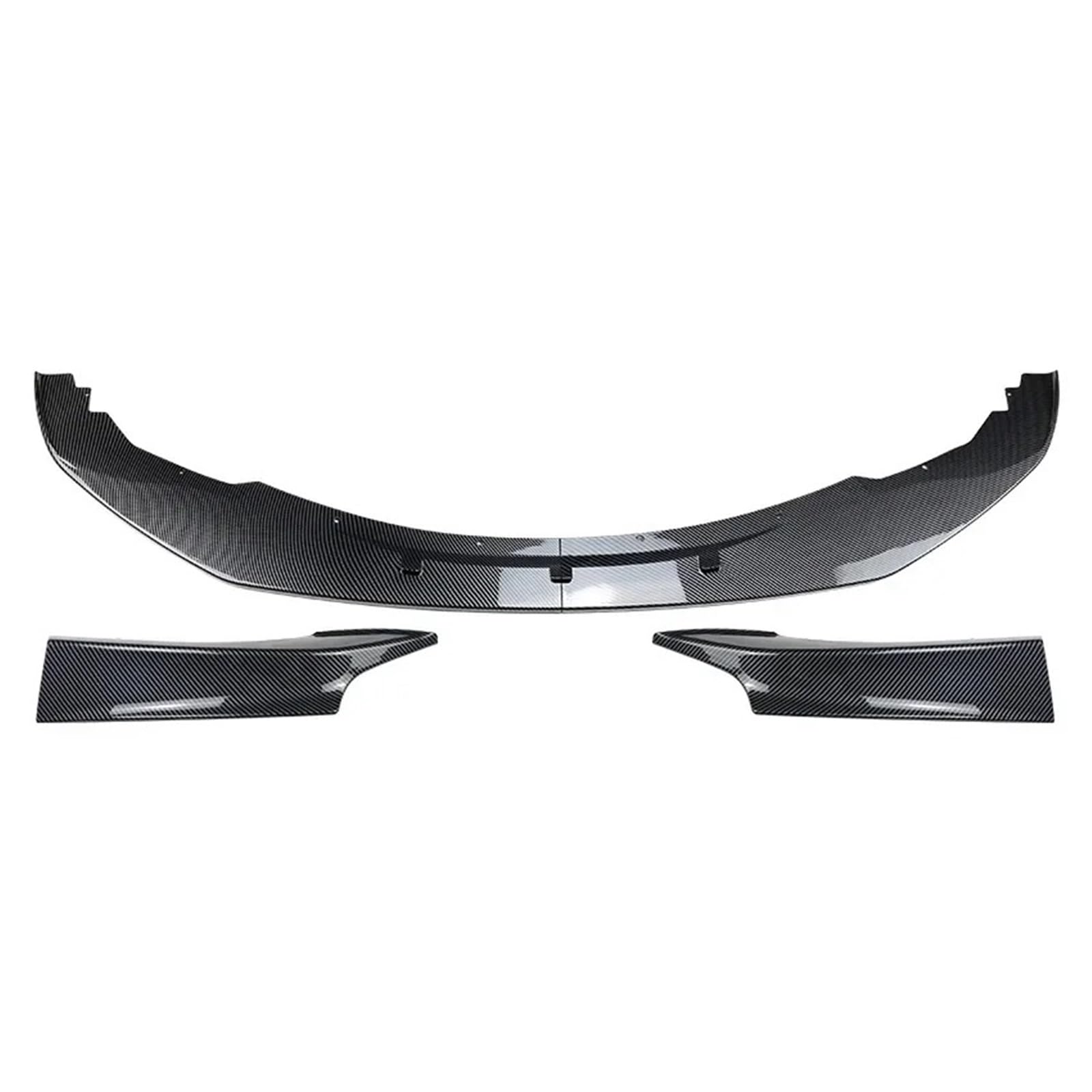 Auto Frontspoiler Lippe Für F20 F21 1er 120d 120i M135i M Pack 2011-2015 Pre-LCI Frontschürze Lippe Spoiler Splitter Nebelscheinwerfer Kühlergrill Trim Bodykit Vorne Spoilerlippe(Carbon Look AB) von JMOLXURI