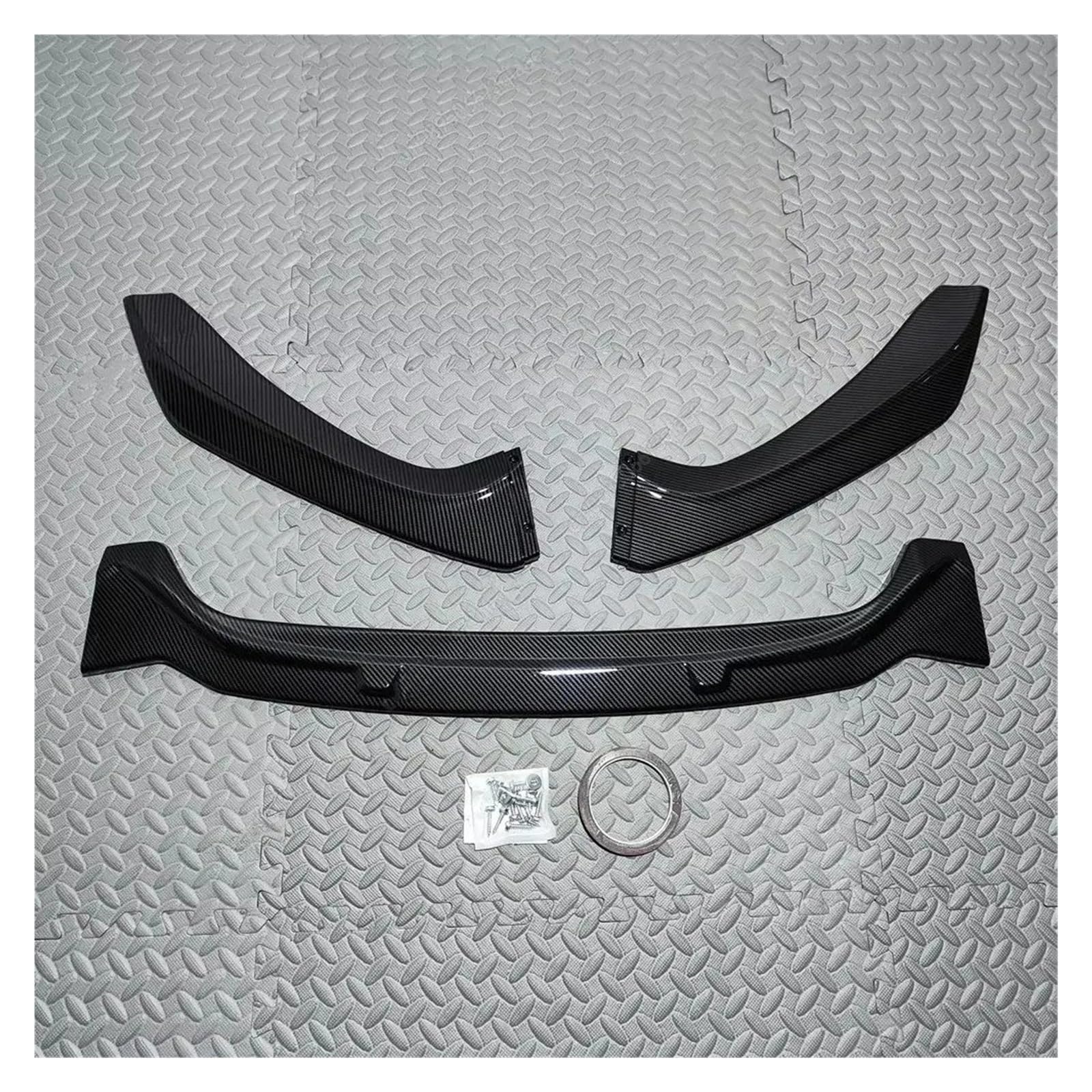 Auto Frontspoiler Lippe Für F20 F21 Für Sport Für Maxton 118i 120d 120i M135i M140i 2015-2019 Stil Frontschürze Lippe Spoiler Splitter Diffusor LCI Bodykit Vorne Spoilerlippe(Carbon Look) von JMOLXURI