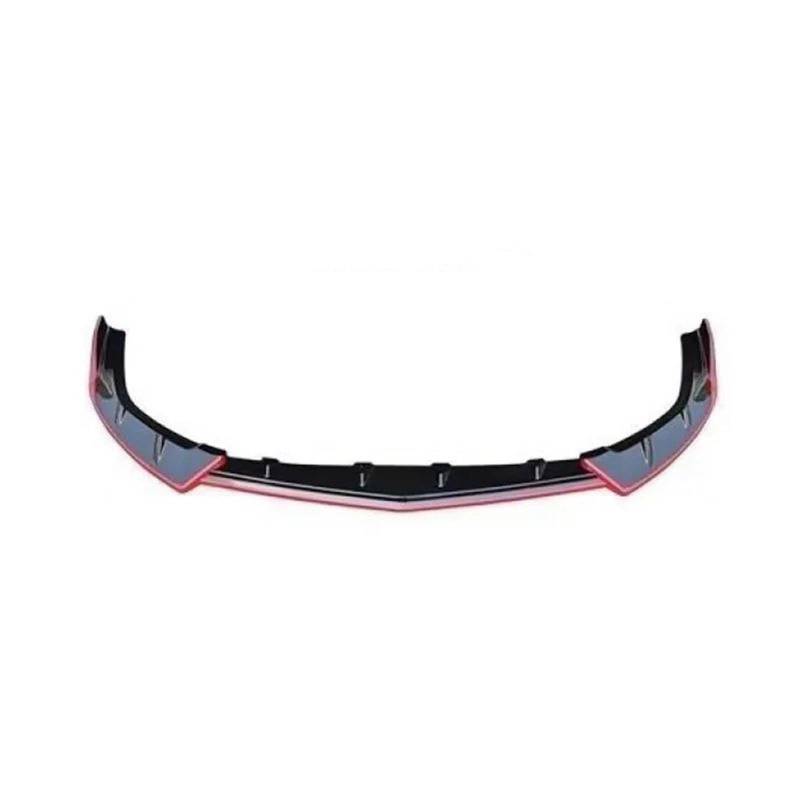 Auto Frontspoiler Lippe Für Fengguang Für T5EVO Auto Auto Front Stoßstange Lip Splitter Platte Trim Spoiler Diffusor Deflektor Körper Kit Canard Guard Vorne Spoilerlippe(Black red) von JMOLXURI