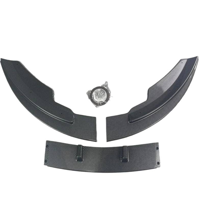 Auto Frontspoiler Lippe Für Ford Für Fiesta Für MK7 Standard 2008 2009 2010 2011 2012 3 STÜCKE Frontstoßstange Lippe Splitter Diffusor Nebelscheinwerfer Trim Body Kits Tuning Vorne Spoilerlippe(Carbon von JMOLXURI