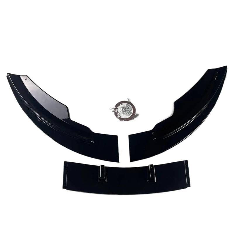 Auto Frontspoiler Lippe Für Ford Für Fiesta Für MK7 Standard 2008 2009 2010 2011 2012 3 STÜCKE Frontstoßstange Lippe Splitter Diffusor Nebelscheinwerfer Trim Body Kits Tuning Vorne Spoilerlippe(Gloss von JMOLXURI