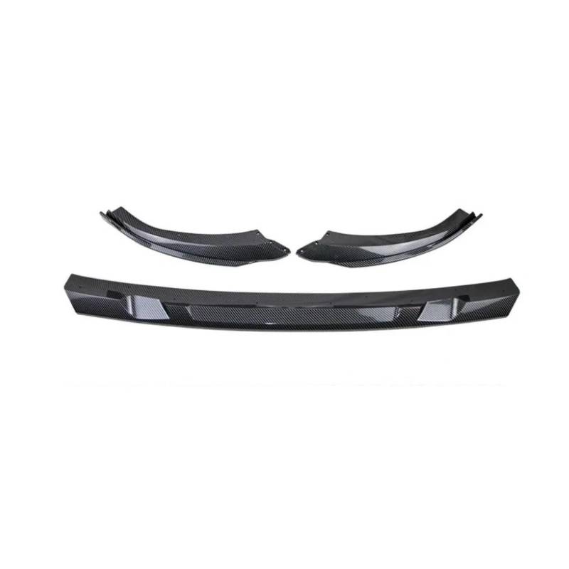 Auto Frontspoiler Lippe Für Kia Für EV6 2022 2023 2024 Für EV6 GT GT-Line Front Lip Splitter Für ABS Front Bumper Lip Spoiler Air Dam Side Body Kit Zubehör Vorne Spoilerlippe(Carbonfiber GT) von JMOLXURI