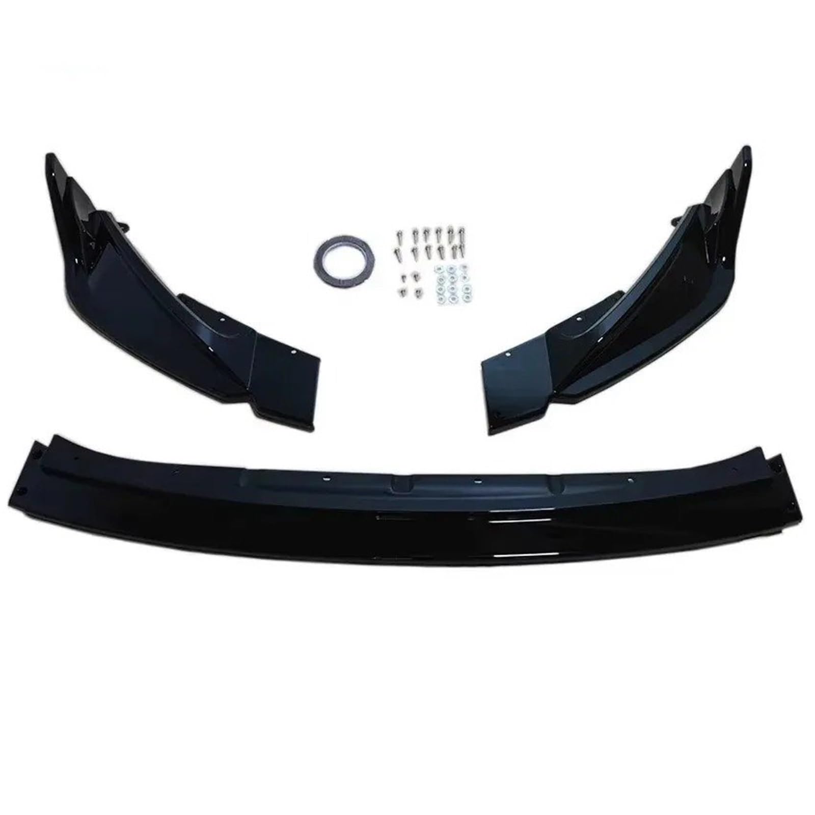 Auto Frontspoiler Lippe Für M3 G80 Für M4 G82 2021-2024 Frontstoßstange Lip Splitter Diffusor Spoiler Stoßstange Schutz Protector Zubehör Spoiler Body Kits Vorne Spoilerlippe(Gloss Black) von JMOLXURI