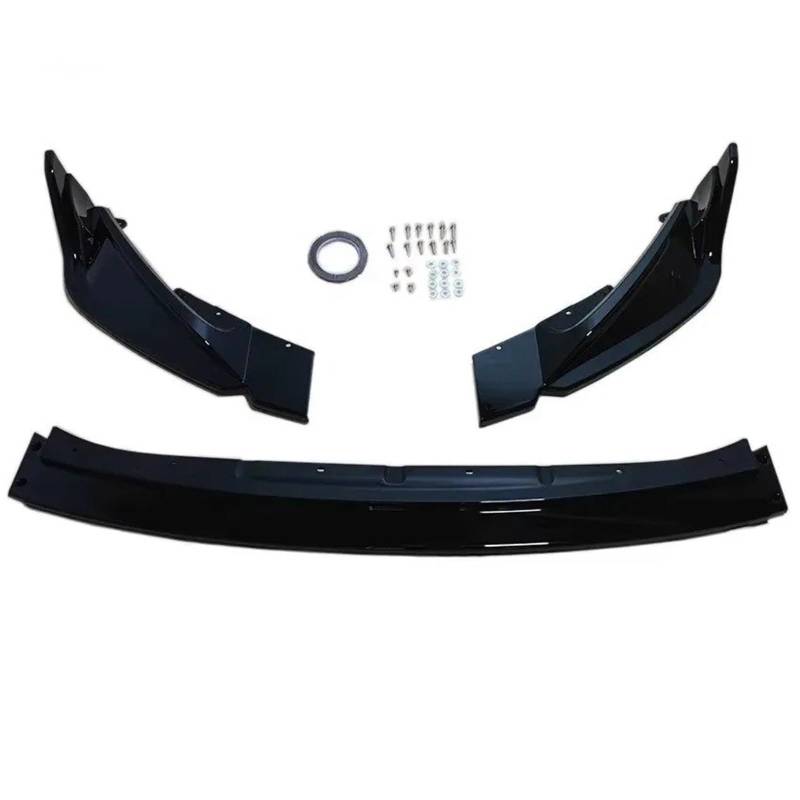 Auto Frontspoiler Lippe Für M3 G80 Für M4 G82 2021-2024 Frontstoßstange Lip Splitter Diffusor Spoiler Stoßstange Schutz Protector Zubehör Spoiler Body Kits Vorne Spoilerlippe(Gloss Black) von JMOLXURI