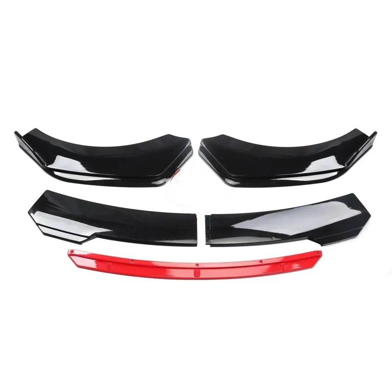 Auto Frontspoiler Lippe Für Panamera 970 971 2009-2022 Auto Vorderen Körper Stoßstange Spolier Lippe Kinn Diffusor Splitter Air Dam Kit Protector Schutz Abdeckung Vorne Spoilerlippe(Black Red) von JMOLXURI