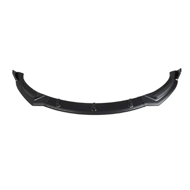 Auto Frontspoiler Lippe Für Tesla Für Model3 2017-2023 Auto Frontspoiler Lip Bumper Schutz Guard Spoiler Diffusor Vorne Spoilerlippe(Glossy Black) von JMOLXURI