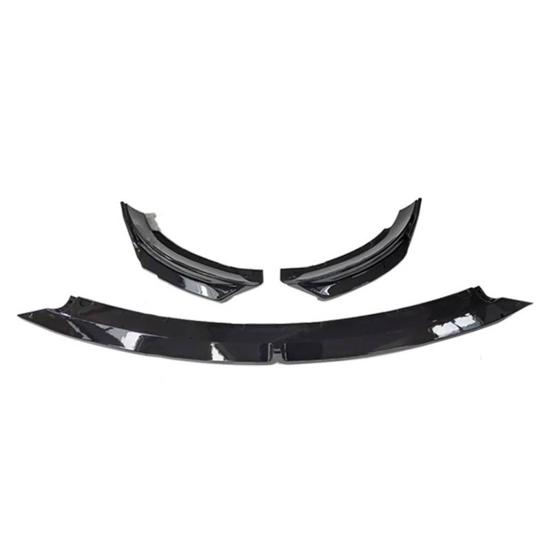 Auto Frontspoiler Lippe Für Tesla Für Modell 3 Y 2017+ 2019 2020 2021 2022 2023 Frontschürze Lippe Kinn Diffusor Body Kit Spoiler Deflektor Tuning Zubehör Vorne Spoilerlippe(3 Glossy Black) von JMOLXURI