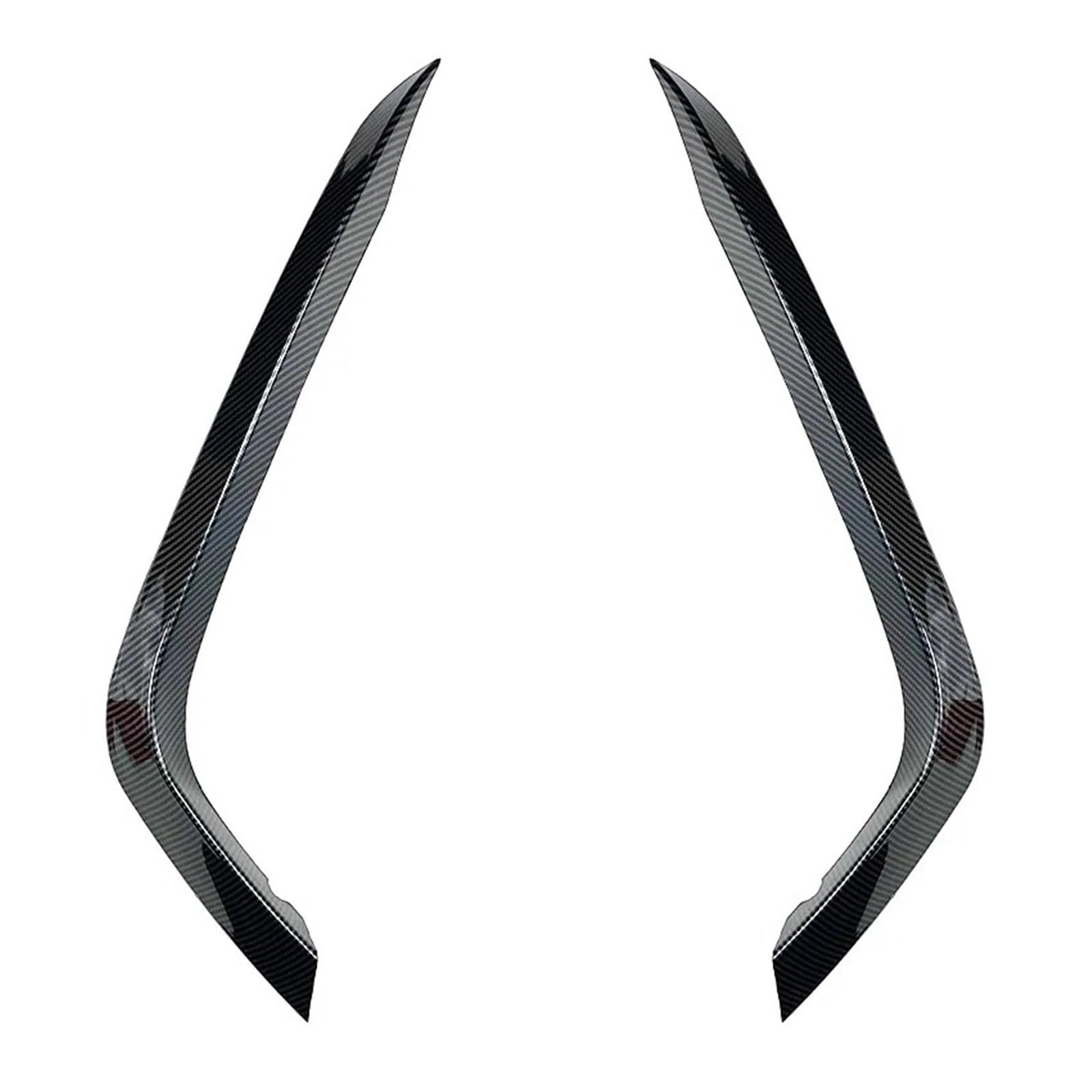 Auto Frontspoiler Lippe Für VW Für Arteon CC 2017 2018 2019 2020 Auto Front Stoßstange Splitter Seite Spoiler Air Vent Wind Messer Körper Kits Vorne Spoilerlippe(Carbon Look) von JMOLXURI