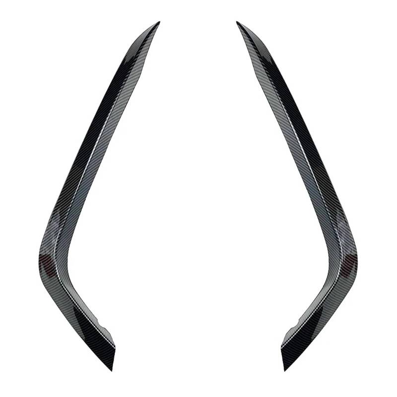 Auto Frontspoiler Lippe Für VW Für Arteon CC 2017 2018 2019 2020 Auto Front Stoßstange Splitter Seite Spoiler Air Vent Wind Messer Körper Kits Vorne Spoilerlippe(Carbon Look) von JMOLXURI