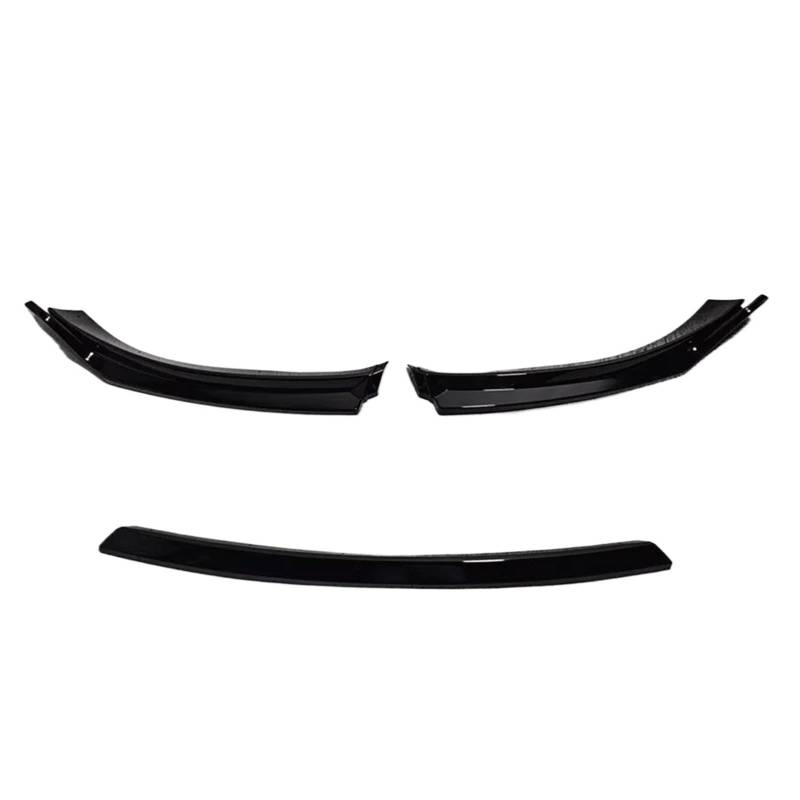 Auto Frontspoiler Lippe Für VW Für Golf 6 Für MK6 Für TSI Für TDI Für MPI Standard Fließheck 2008-2012 Frontstoßstange Splitter Lip Diffusor Body Kit Spoiler Trim Vorne Spoilerlippe(Gloss Black) von JMOLXURI