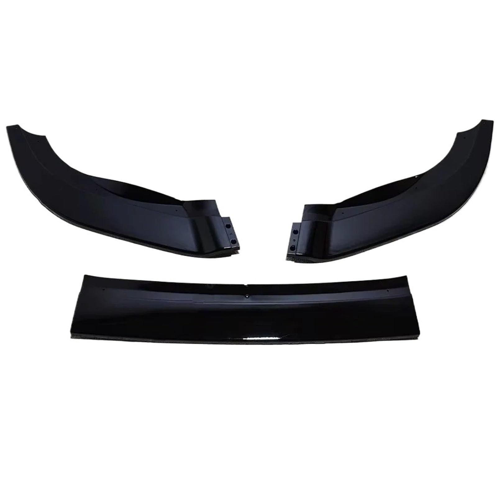 Auto Frontspoiler Lippe Für VW Für Golf 6 Für MK6 R R20 2008-2013 Frontschürze Lip Spoiler Splitter Diffusor Deflektor Canard Spoiler Body Kits Tuning Vorne Spoilerlippe(Gloss Black) von JMOLXURI