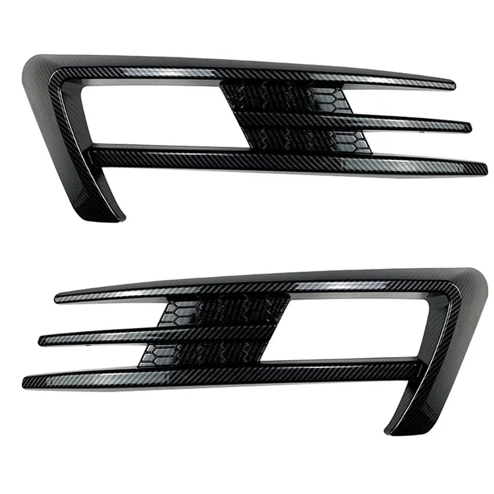 Auto Frontspoiler Lippe Für VW Für Golf 7 Für MK7 2013 2014 2015 2016 Frontschürze Spoiler Nebelscheinwerfer Abdeckung Luftmesser Splitter Body Kit Vorne Spoilerlippe(Carbon Look) von JMOLXURI