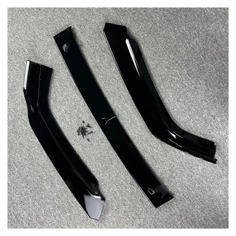 Auto Frontspoiler Lippe Für VW Für Jetta Für MK6 Für Facelift 2014-2018 Frontstoßstange Splitter Lip 3-TLG Tuning Body Kit Guard Gloss Black UV Coat Spoiler Mod Vorne Spoilerlippe von JMOLXURI