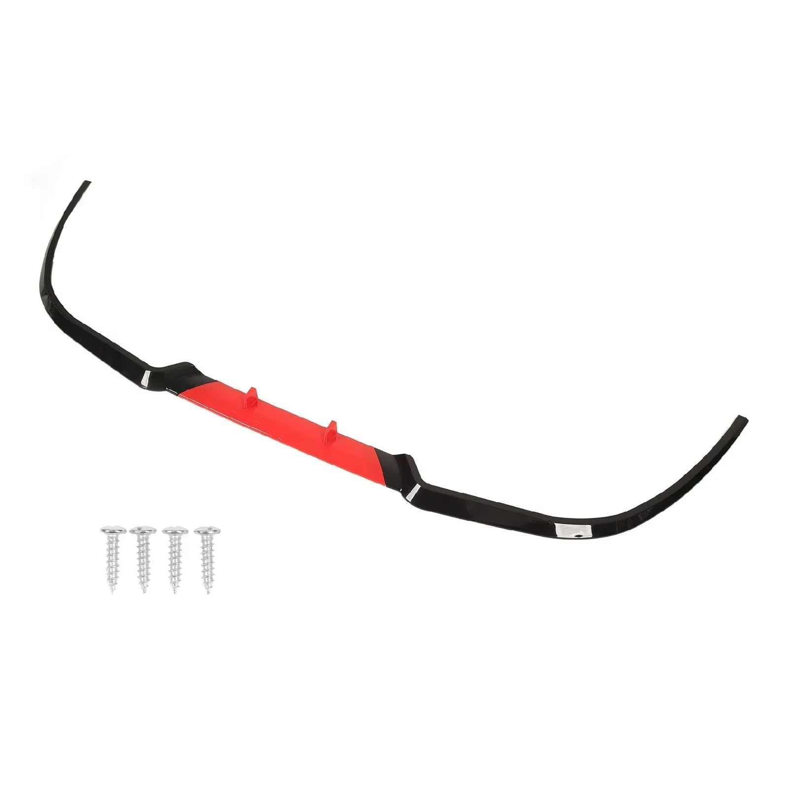 Auto Frontspoiler Lippe Universal Frontschürze Lippe Spoiler Kinn Front Rock Splitter Body Kit Außen Protevtive Verlängerung Dekoration Vorne Spoilerlippe(A All Balck) von JMOLXURI
