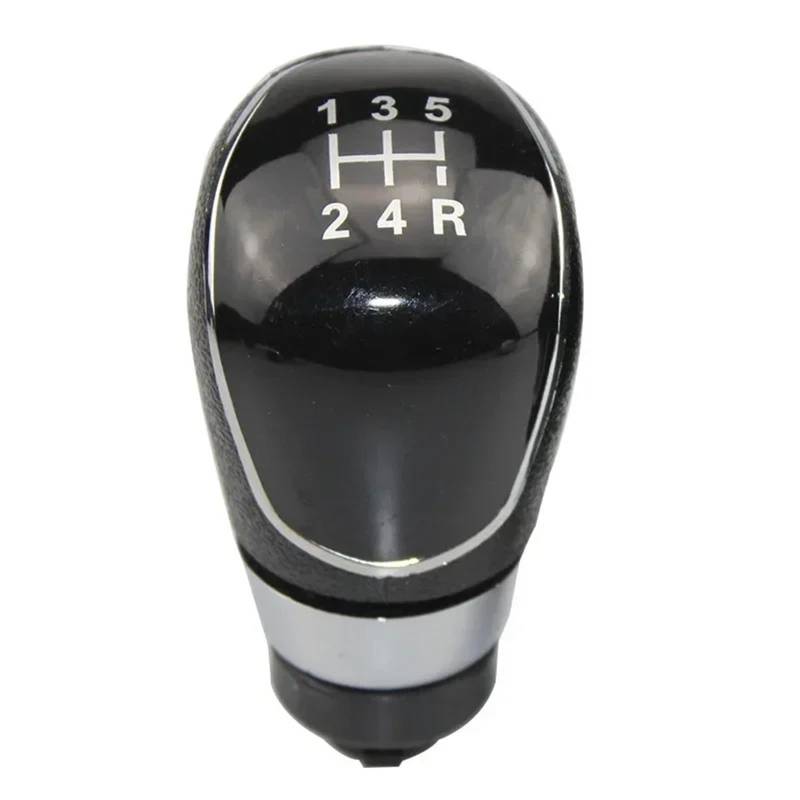 Auto Schalthebel Schaltkopf Für Ford Für MK3 Für MK4 MK7 Für Galaxy 5/6 Geschwindigkeit Auto Schaltknauf Stick Kopf Hebel Griff Schaltknauf(5 Speed Black) von JMOLXURI