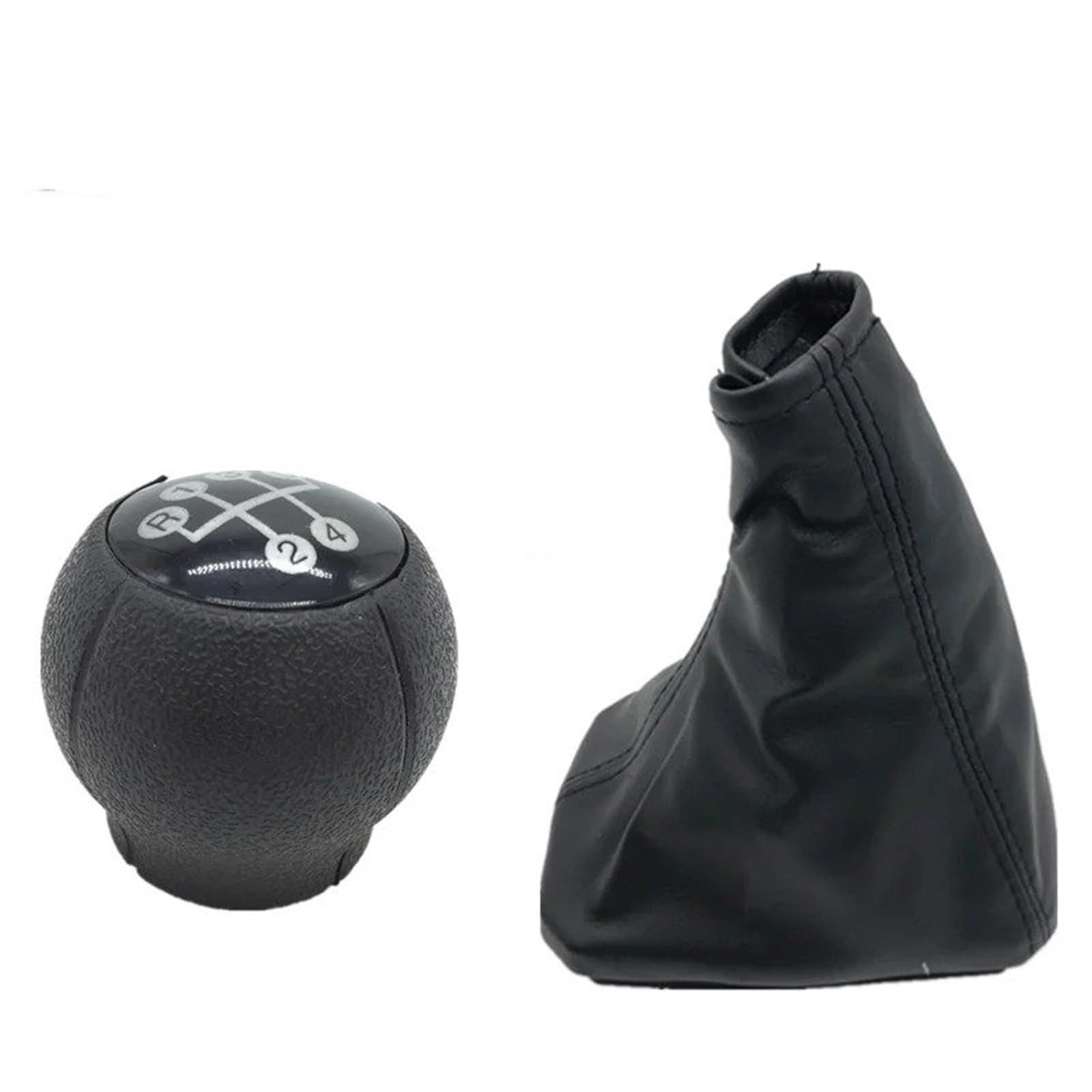 Auto Schalthebel Schaltkopf Für OPEL Für Corsa C 2001-2006 Schaltknauf Hebel Shifter Gamasche Boot Kragen Handbremse Staub Abdeckung Fall Schaltknauf(2Pcs Gear Knob Cover) von JMOLXURI