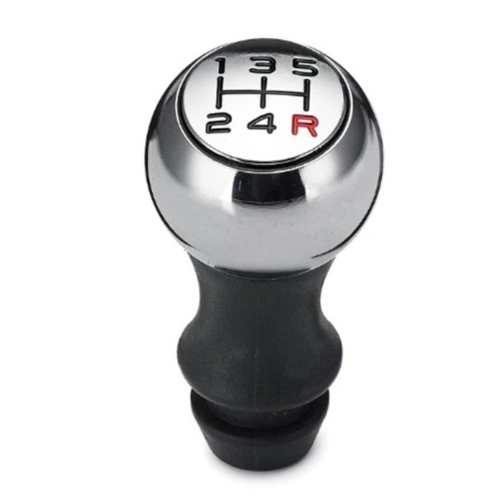 Auto Schalthebel Schaltkopf Für Peugeot 106 206 306 406 107 207 5 Geschwindigkeit Auto Schaltknauf Hebel Shifter Griff Stick Schaltknauf(Black Number red) von JMOLXURI