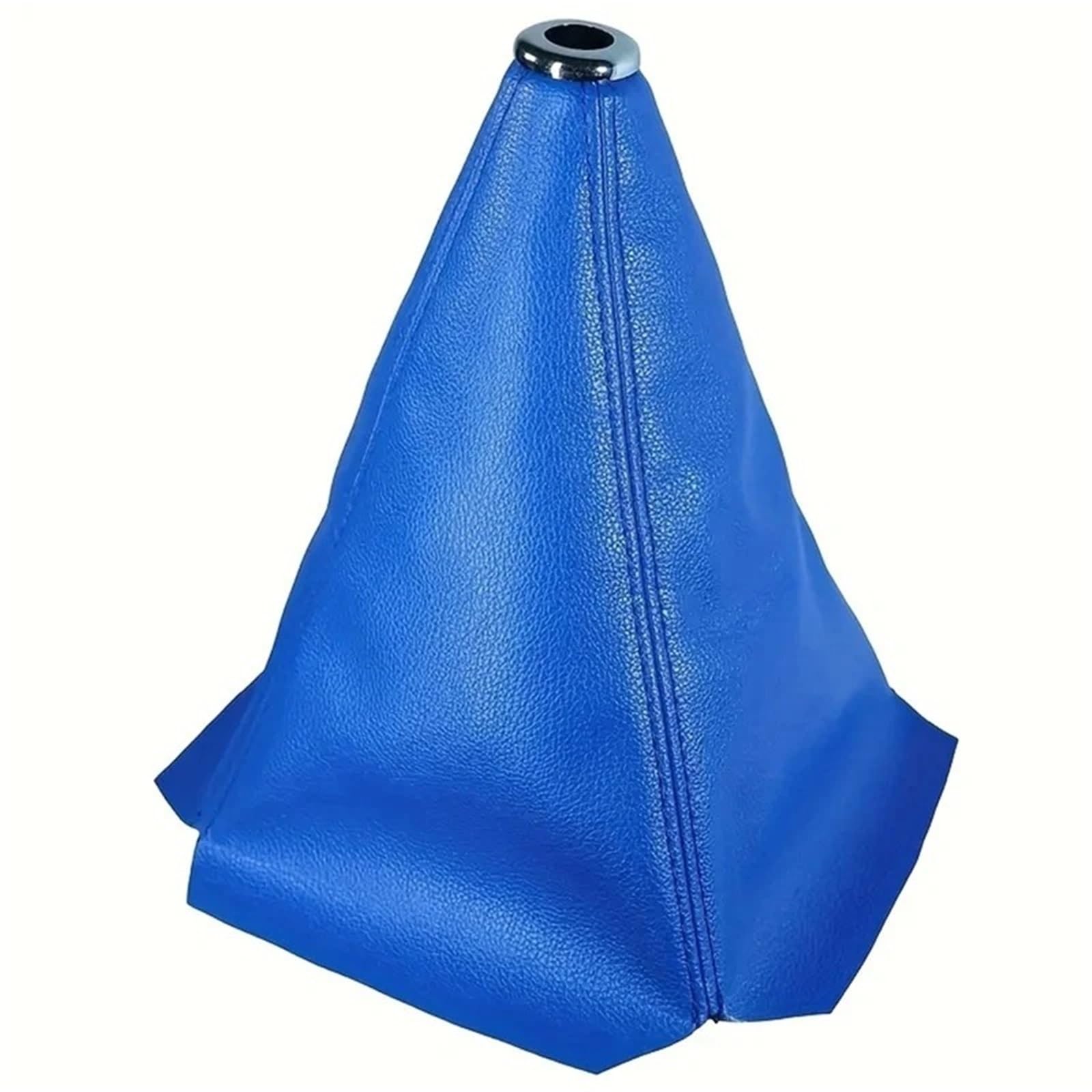 Auto Schalthebel Schaltkopf PVC Universal PU Leder Auto Schalthebelmanschetten Kohlefaser Auto Auto Manuell Stick Schaltknauf Schaltsack Abdeckung Gamasche Schaltknauf(Blue) von JMOLXURI