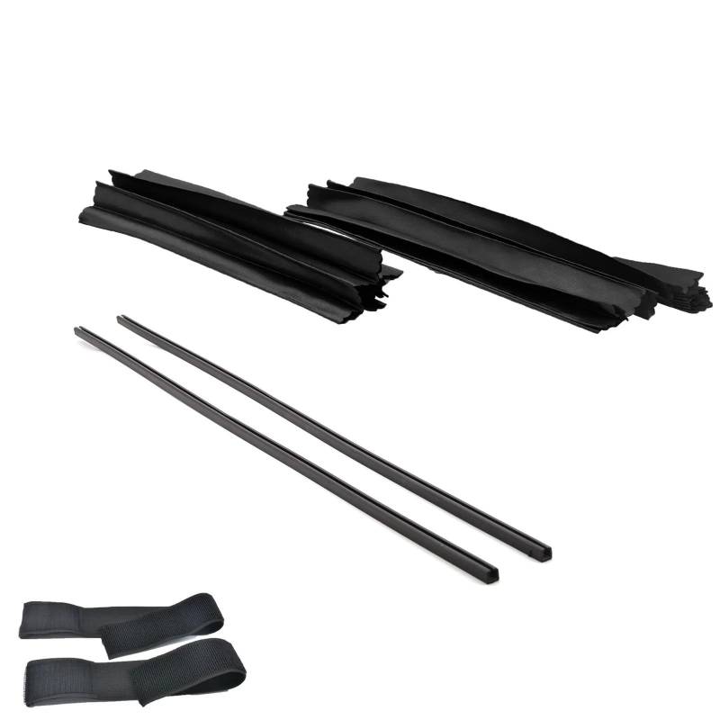 Sonnenblende Auto 2/4 Stück Auto Anti-UV Magnet Seitenfenster Sonnenschutz Abdeckung Visier Vorhang Für SUV LKW Schrumpfrollo Auto Heckscheibe Block Auto Frontscheibe Sonnenschutz(1 Pair Front Black) von JMOLXURI