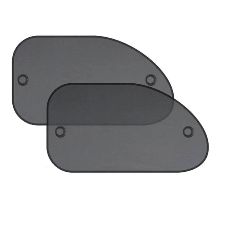 Sonnenblende Auto 4PCS Autofenster Sonnenschutz Abdeckung Block Kinder Auto Seite Fenster Schatten Haftenden Sonnenschirme Sonnenschutz Abdeckung Visier Schild Auto Frontscheibe Sonnenschutz(2PC slant von JMOLXURI