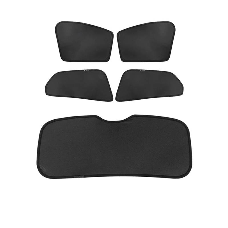 Sonnenblende Auto Für BYD Für ATTO 3 2022-2024 Magnet Seite Auto Fenster Sonnenschutz Passagier Sommer Windows Vorhänge ZUBEHÖR Auto Frontscheibe Sonnenschutz(Side Trunk 5PCS) von JMOLXURI