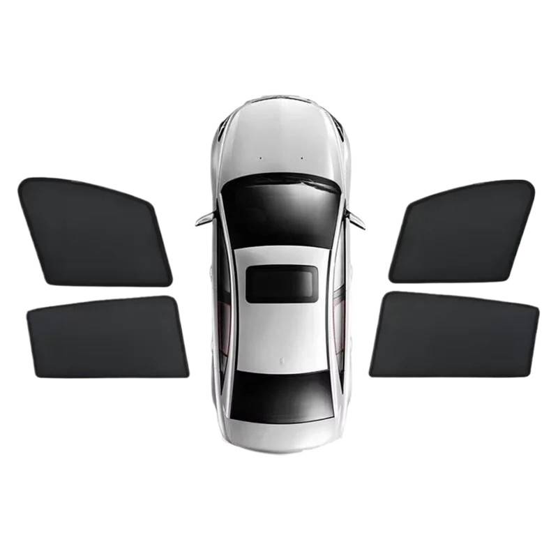 Sonnenblende Auto Für Civic Für EP3 2006-2011 Magnetischer Vorhang Auto-Sonnenschutz Sonnenschutz Privatsphäre Schattierung Visiernetz Mesh-Teile Autozubehör Auto Frontscheibe Sonnenschutz(4PCS Front von JMOLXURI