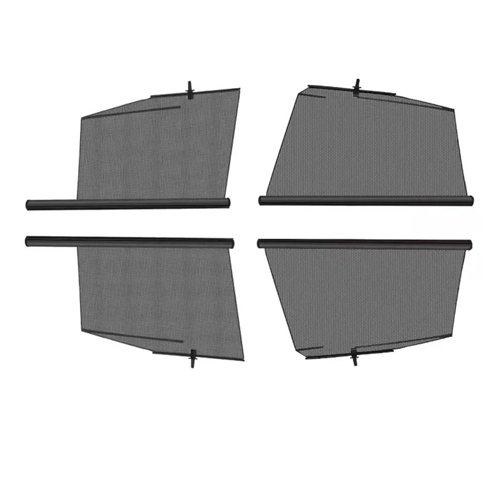 Sonnenblende Auto Für Hyundai Für Sonata Anpassbare Auto-Sonnenschutzseitenfenster Automatische Einziehbare Sonnenblende Anderes Autozubehör Auto Frontscheibe Sonnenschutz(15-19 - 4Pcs) von JMOLXURI