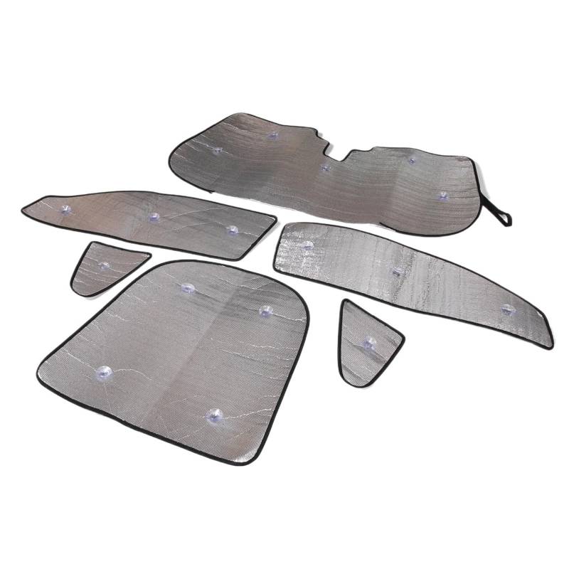 Sonnenblende Auto Für Jaguar Für F-Type 2013-2022 Windschutzscheibe Privatsphäre Sonnenschirm Volle Fenster Sonnenschutz Auto Innen Zubehör Sommer Auto Frontscheibe Sonnenschutz(6pcs All Window) von JMOLXURI