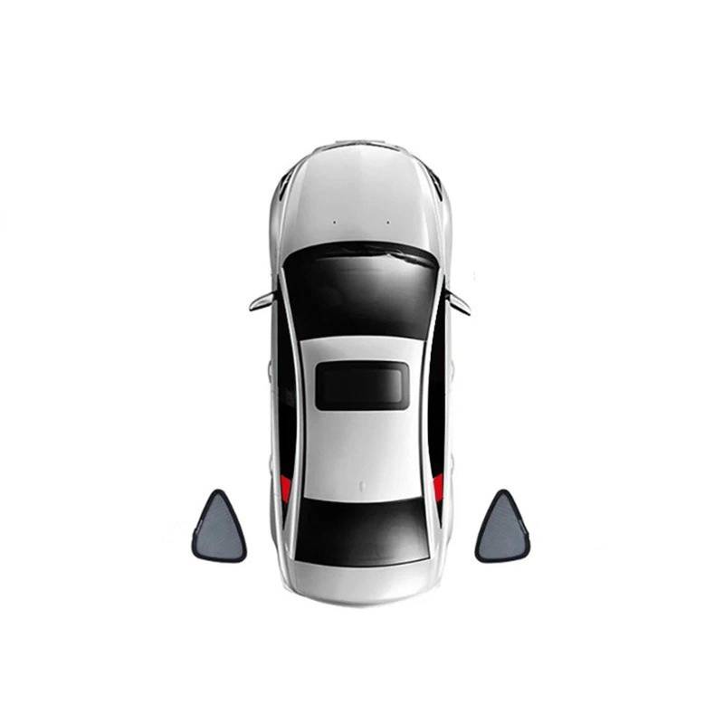 Sonnenblende Auto Für Mini Für Countryman Für F60 2017-2023 Auto-Sonnenschutzschild Magnetischer Sonnenschutz Rückseite Babyfensters Visier Windschutzscheibe Auto Frontscheibe Sonnenschutz(2PCS Train) von JMOLXURI