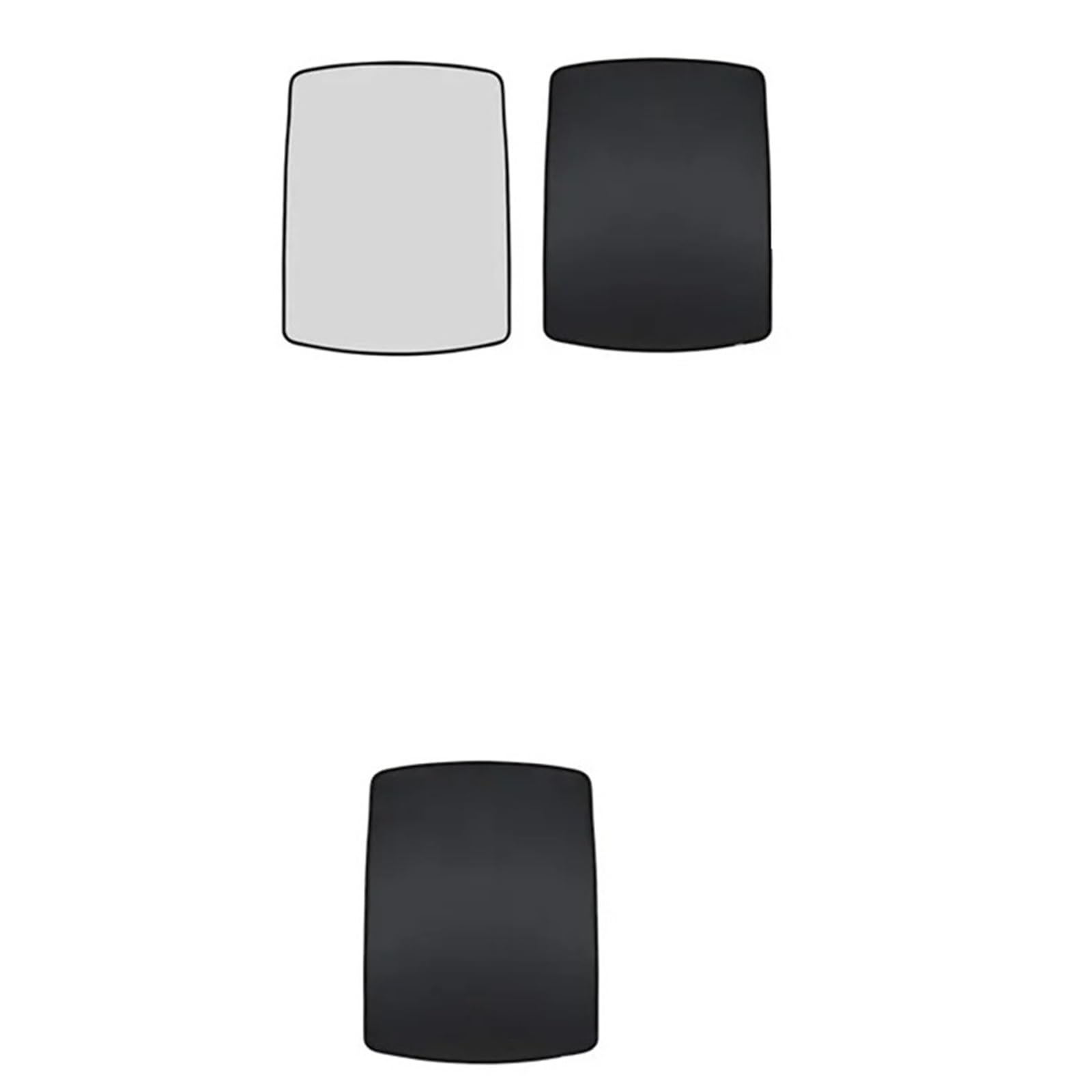 Sonnenblende Auto Für Taycan Auto Faltbare Frontscheibe Glas Dach Schiebedach Dachfenster Sonnenschirm Fenster Schatten Schiebedach Mesh Net Auto Frontscheibe Sonnenschutz(2 Layer Sunroof) von JMOLXURI