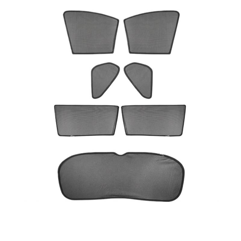 Sonnenblende Auto Für Toyota Für RAV4 Für XA50 2020-2024 Magnetische Auto-Seitenfenster-Sonnenblenden Pasenger-Privatsphäre-Fenstervorhangvisiere Auto Frontscheibe Sonnenschutz(7PCS Whole Set) von JMOLXURI