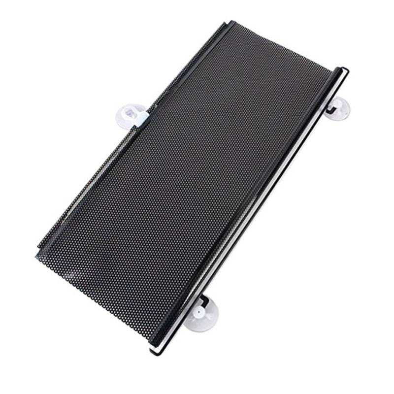 Sonnenblende Auto Universal-Sonnenschutz Mit Saugnapf Fensterrollo Sonnenschutz Bildschirmabdeckung Blindschutz Faltbarer Auto-Windschutzscheibenvorhang Auto Frontscheibe Sonnenschutz(Black 40x125cm) von JMOLXURI