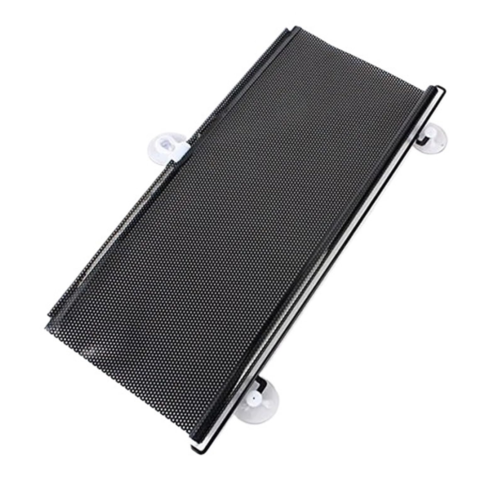 Sonnenblende Auto Universal-Sonnenschutz Mit Saugnapf Fensterrollo Sonnenschutz Bildschirmabdeckung Blindschutz Faltbarer Auto-Windschutzscheibenvorhang Auto Frontscheibe Sonnenschutz(Black 45x125cm) von JMOLXURI