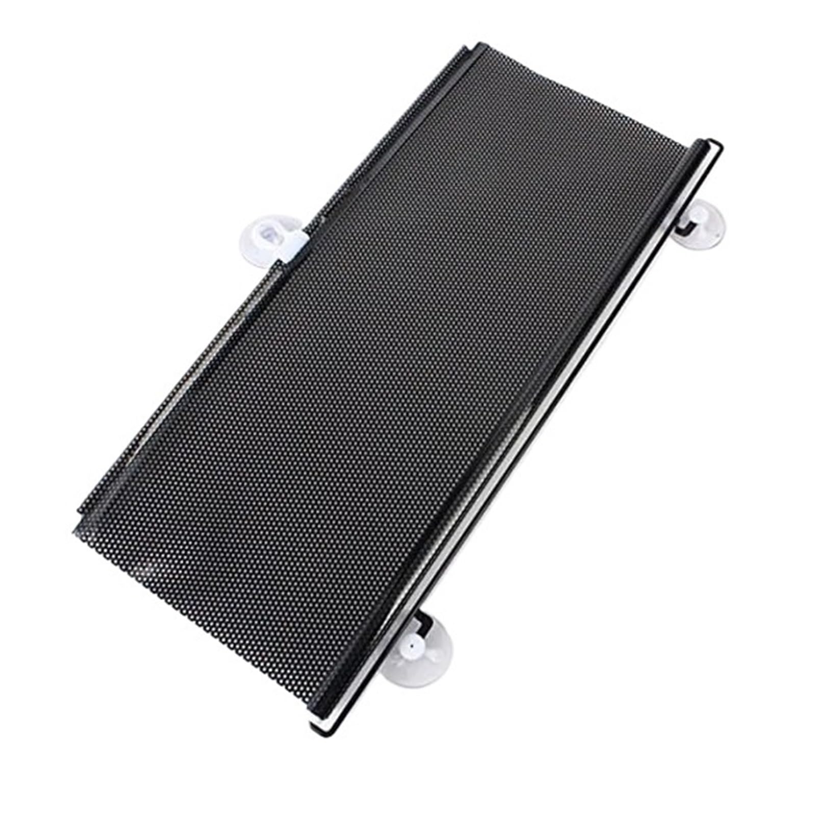 Sonnenblende Auto Universal-Sonnenschutz Mit Saugnapf Fensterrollo Sonnenschutz Bildschirmabdeckung Blindschutz Faltbarer Auto-Windschutzscheibenvorhang Auto Frontscheibe Sonnenschutz(Black 50x125cm) von JMOLXURI