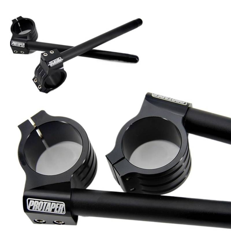 Lenker Riser Klemmen PRO Universal Edelstahl Mattschwarz CNC 31MM- 51MM 37MM 41MM Clip On Ons Riser Normaler Lenker von JMORCO