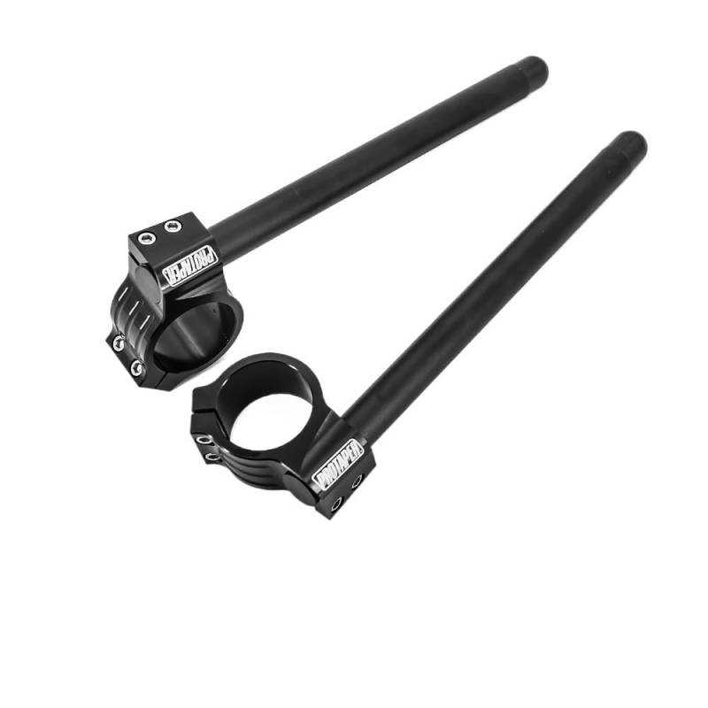 Lenker Riser Klemmen PRO Universal Edelstahl Mattschwarz CNC für 31MM- 51MM 37MM 41MM Clip On Ons Riser Normale Lenker von JMORCO