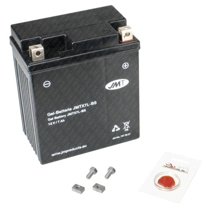 Gel-Batterie für Honda VT 125 C Shadow, 2006-2008 (JC31), wartungsfrei, inkl. Pfand €7,50 von JMT