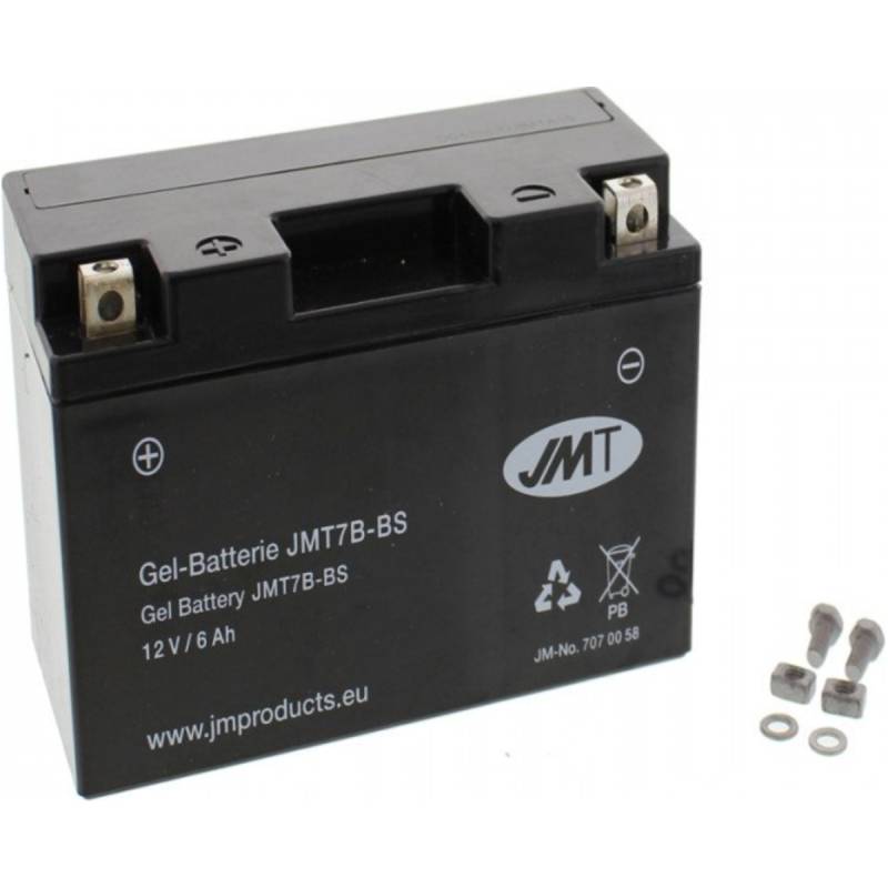 Jmt jmt7b-bs gel motorradbatterie yt7b-bs gel von JMT