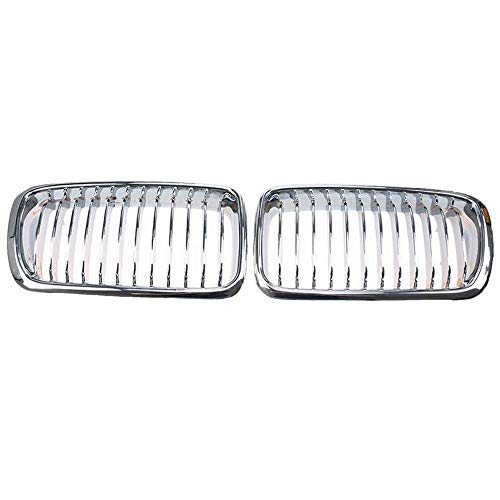 JNJOOD 1 Paar Chrom Nieren Kühlergrill für 7er E38 730IL/735I/725Tds/728I/750I Limousine 1994-2001 Frontgrill Refit von JNJOOD