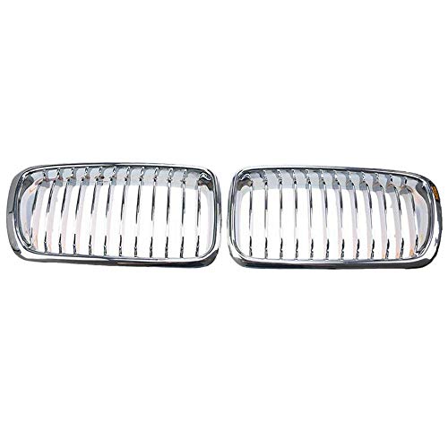 JNJOOD 1 Paar Chrom-Kühlergrill für 7er-Serie E38 730IL/735I/725Tds/728I/750I Limousine 1994-2001 Frontgrill Refit von JNJOOD
