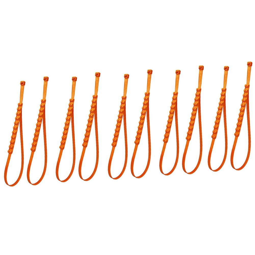 JNJOOD 10 Stück Universal-Schneereifenkette für Auto, SUV, Notfall-Reifen, Anti-Rutsch-Kabel, Verstellbare Nylon-Krappen mit Kabelbinder JNJOOD 10 Stück Universal-Schneereifenkette für Auto, SUV, Notfall-Reifen, Anti-Rutsch-Kabel, Verstellbare Nylon-Krappen mit Kabelbinder von JNJOOD