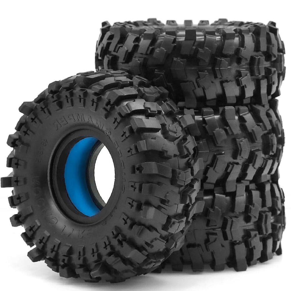 JNJOOD 4 Stück 118-mm-Radreifen mit EVA-Zweistufen-Schaumstoffeinlage für 1/10 RC Crawler Truck-Radreifen für Axial SCX10 WRAITH Blau JNJOOD 4 Stück 118-mm-Radreifen mit EVA-Zweistufen-Schaumstoffeinlage für 1/10 RC Crawler Truck-Radreifen für Axial SCX10 WRAITH Blau von JNJOOD